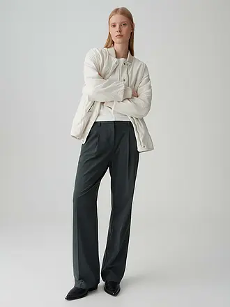 OPUS PANTS | Hose Flared Fit MOIRA | dunkelgrün